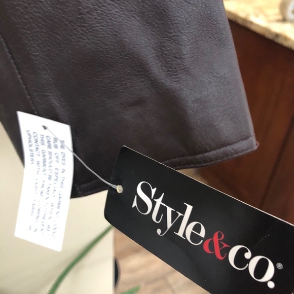 Brand new brown leather jacket - Picture 2 of 3